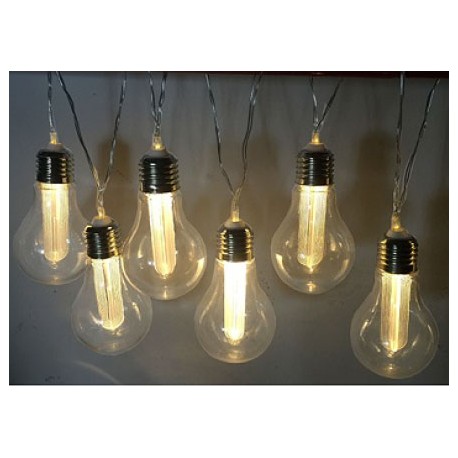 Guirlande solaire Edison 8 LED
