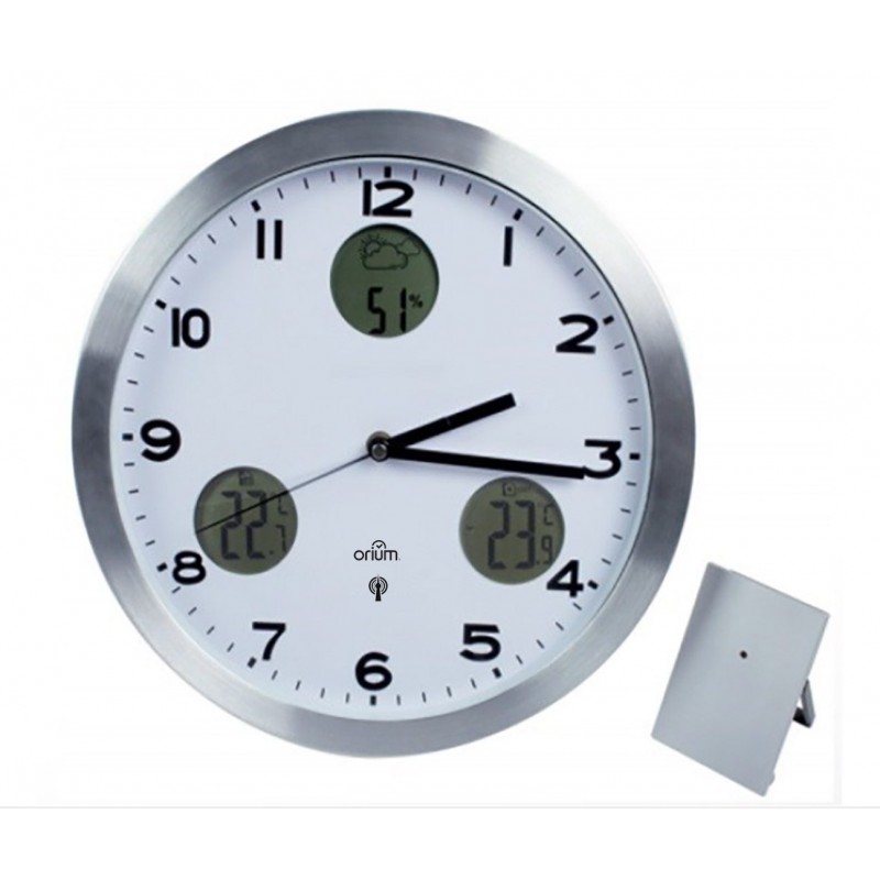 1 pc Horloge Météorologique Avec Heure Date Semaine - Temu France