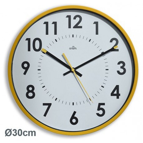Horloge silencieuse Abylis Ø30cm - Ocre