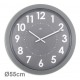 Horloge géante silencieuse Imperia Ø55cm grise