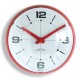 Horloge Bulle rouge Ø25 cm