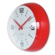 Horloge Bulle rouge Ø25 cm