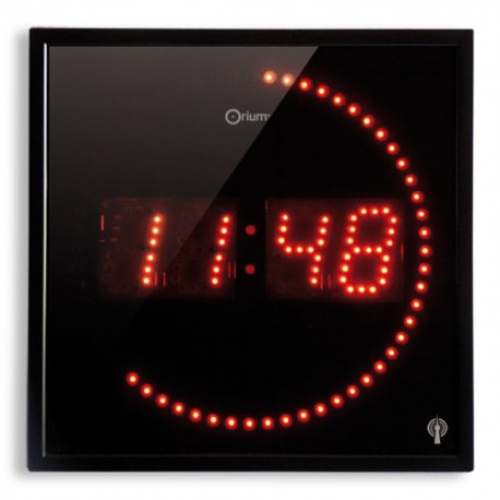 Horloge à LED rouge radio-contrôlée